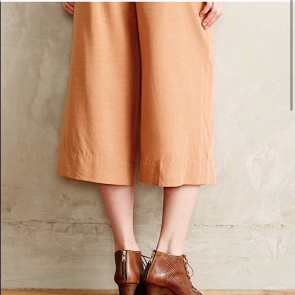 Anthropologie Elevenses MidCalf Wide-leg Pants 6 - Picture 4 of 8